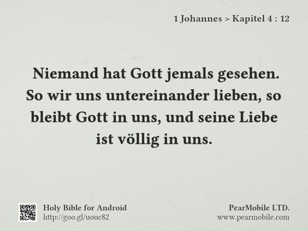 1 Johannes, Kapitel 4:12